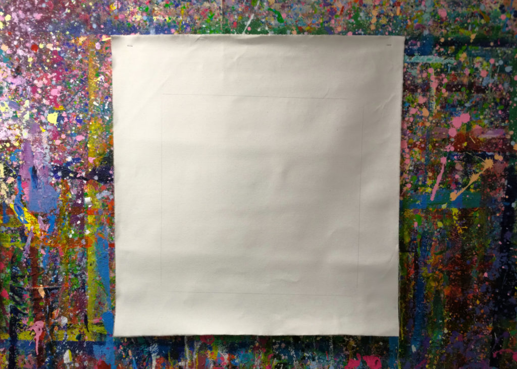 Photo of a blank canvas by Ruth Hartnup